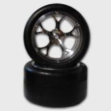 TR-VR 101-c M 1:5 / 4 Alloy Rims / foam inserts / Slick tires