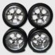 TR-VR 101-c M 1:5 / 4 Alloy Rims / foam inserts / Slick tires